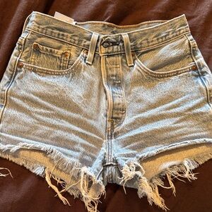 Levi’s denim  Frayed Hem Women Shorts